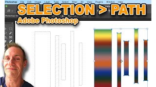 Photoshop Convert Selection Into Path Tutorial [upl. by Sproul]