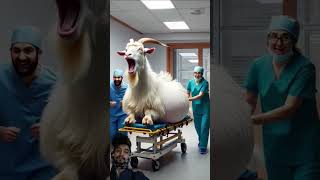 Doctors rescue a pregnant goat 🐐 humanity rescueanimals goat babygoat treatment veterinary [upl. by Yalc788]