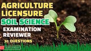 SOIL SCIENCE PRACTICE EXAMAGRICULTURE LICENSURE EXAM PREVIOUS QUESTIONS AND ANSWERS [upl. by Dela]