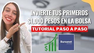 Como invertir en la bolsa de valores Tutorial Bursanet [upl. by Nanoc]