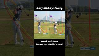 RORY McILROYS Wood vs Driver Swing Difference [upl. by Karly]