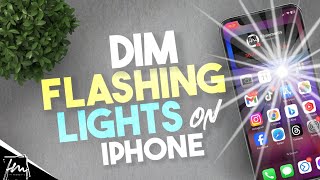 How to dim flashing lights on iPhone [upl. by Hpesoy]