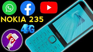 nokia 235 4g unboxing  WhatsApp Facebook YouTube work  Nokia 235 4G phone [upl. by Macegan492]