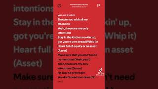 intentionsjustin bieberQuavo full lyrics [upl. by Annayr]