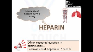 HEPARIN  PARENTERAL ANTICOAGULANT MADE EASY in just 7 mins [upl. by Skillern178]