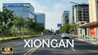 Driving in Xiongan  Chinas Millennium Project  2024 City Building Frontline Observations  4K HDR [upl. by Skelly443]