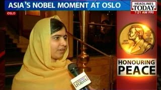 Malala after winning the Nobel Peace Prize talks about the path ahead [upl. by Novad]