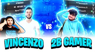 Vincenzo vs 2B Gamer Squad  Garena Free Fire [upl. by Naillig683]