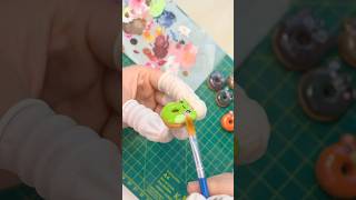 Glazing donuts polymerclay claycraft clayideas clayart speedpaint clayfood seventeen artvlog [upl. by Zales684]