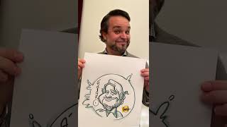 Caricaturista en directo con rotuladores [upl. by Herr]