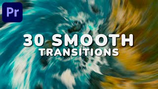 FREE 30 Smooth Transitions  Premiere Pro 2023 Preset Pack [upl. by Teferi244]