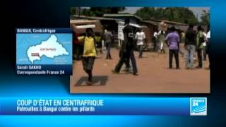 Centrafrique capitale toujours sous couvrefeu encore des pillages signalés ce matin [upl. by Moina]