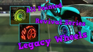 All Painted FSLB and Spiralis R2 Wheels  Rocket League [upl. by Noizneb]