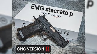 Emg staccato p cnc version review 😎❤️‍🔥💕 airsoft staccato bbgun [upl. by Trevorr]