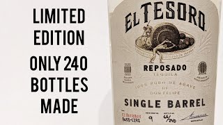 El Tesoro Single Barrel Old Town Tequila Limited Edition ONLY 240 Bottles  Showcase and Review [upl. by Abigael747]