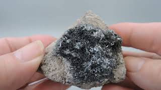 Pyrolusite from Germany – miniature [upl. by Web]