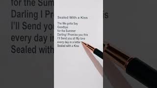 Sealed with a Kiss jasondonam lyrics lyrics englishsong [upl. by Bisset]