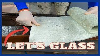 EP15 WE ARE BUILDING A NEW BOAT HOWTO FIBERGLASS OVER COOSA BOARD [upl. by Askari]