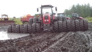 Tractors Stuck in Mud 2017 [upl. by Varion357]