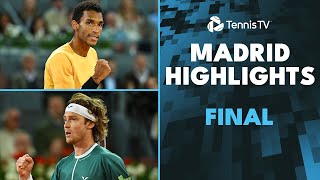 Andrey Rublev vs Felix AugerAliassime For The Title 🏆  Madrid 2024 Highlights [upl. by Cyprus322]