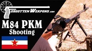 Shooting the Yugoslav M84 PKM Arguably the Best GPMG [upl. by Arramas]