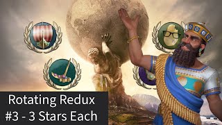 Civilization VI Game of the Month Redux Three Stars Each 2  Kupe Relaunch [upl. by Aihsenor]