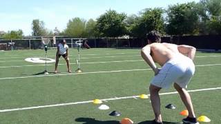 Reactive Agility Change of Direction Test at Athletes Performance [upl. by Mannes626]