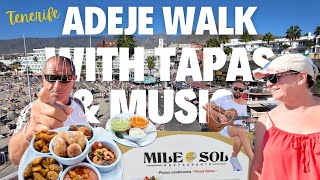 1 Euro pint Guitarist playing Ed Sheeran Tapas and a walk along Adeje in Tenerife 2024 [upl. by Danuloff938]