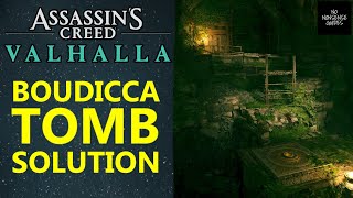 AC Valhalla Boudicca Tomb Solution amp Walkthrough  Tombs of The Fallen [upl. by Ahsuas]