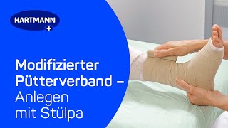 Modifizierter Pütterverband mit Stülpa Schlauchverband richtig anlegen [upl. by Innor986]