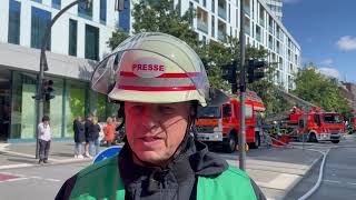 Tückischer Fassadenbrand am Valentinskamp in Hamburg [upl. by Leviram]