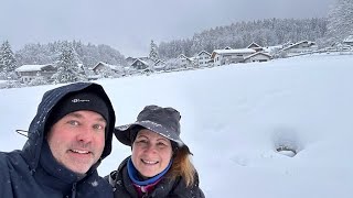 Winterwanderung im Bayerischen Wald Panoramarundwanderweg in Bodenmais mit extrem viel Schnee [upl. by Innis940]