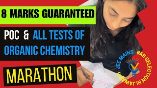 8 MARKS guaranteed All tests of Organic Chemistry amp POC MARATHON 🚀JEE MAINS jeemains jee jee2024 [upl. by Korrie82]