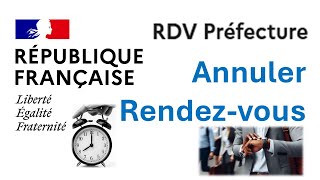 Comment annuler rendezvous avec la préfecture [upl. by Aden]