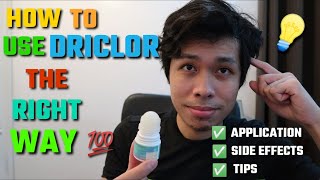 HOW TO USE DRICLOR ANTIPERSPIRANT THE RIGHT WAY  HYPERHIDROSIS SOLUTION  BASKIL SOLUSYON 2020 [upl. by Vitoria301]