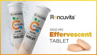 Effervescent vitamin c tablets  best vitamin c tablets in India for immunity  Roncuvita [upl. by Gine]