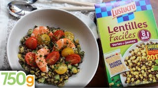 Recette de Salade de lentilles  750g  EXPRESS [upl. by Robinett]