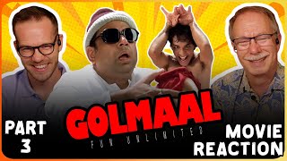 GOLMAAL FUN UNLIMITED Movie Reaction Part 33  Ajay Devgn  Arshad Warsi  Sharman Joshi [upl. by Oicam171]