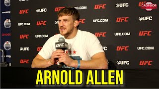 Arnold Allen reacts to Topuria finishing Holloway Maxs move to 155  UFC Edmonton [upl. by Repmek174]