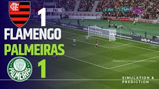 FLAMENGO 1 X 1 PALMEIRAS • Melhores Momentos • Brasileirão 2024  SimulaçãoRecreação [upl. by Llieno366]