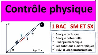 Controle 2 physique 1 Bac Modèle numéro 3 [upl. by Akoyn493]