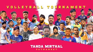 All Open Tanda Mirthal Pathankot Volleyball Tournament 2023 Surjitsinghsandhu89 [upl. by Aikan]