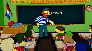 Willie Teaches French  The Simpsons [upl. by Enelyad]