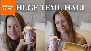 FIRST HUGE TEMU HAULWHAT I ORDERED VS WHAT I GOTCUTE HOMEWARE FINDSAUTUMN DECOR temu temuhaul [upl. by Rainger221]