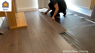 How To Install Laminate Flooring For Beginners [upl. by Salter]