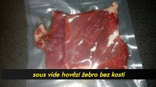 Sous vide hovězí žebro beef rib  15 hod [upl. by Kehoe537]