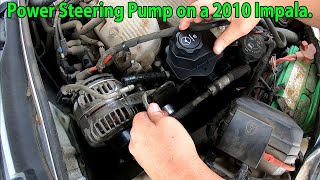 2010 Impala Power Steering Pump Removal and Replacement [upl. by Jeb263]