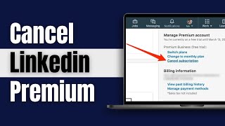 How to Cancel Linkedin Premium Subscription Cancel LinkedIn Premium subscription [upl. by Ellehcirt]