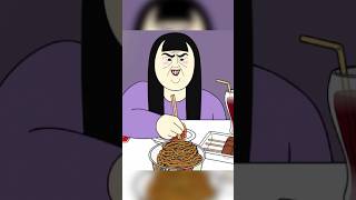 Esta chica puede comer demasiado mira su aterradora comilona movierecap cartoon cartoonmovie [upl. by Elaen607]