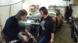 13B Rotary Engine Disassembly With Lynnette And Aaron [upl. by Issor96]